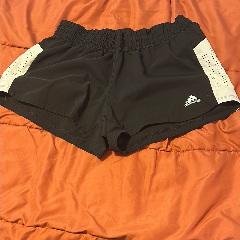 Adidas Black and White Athletic Shorts